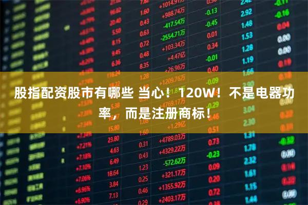 股指配资股市有哪些 当心！120W！不是电器功率，而是注册商标！